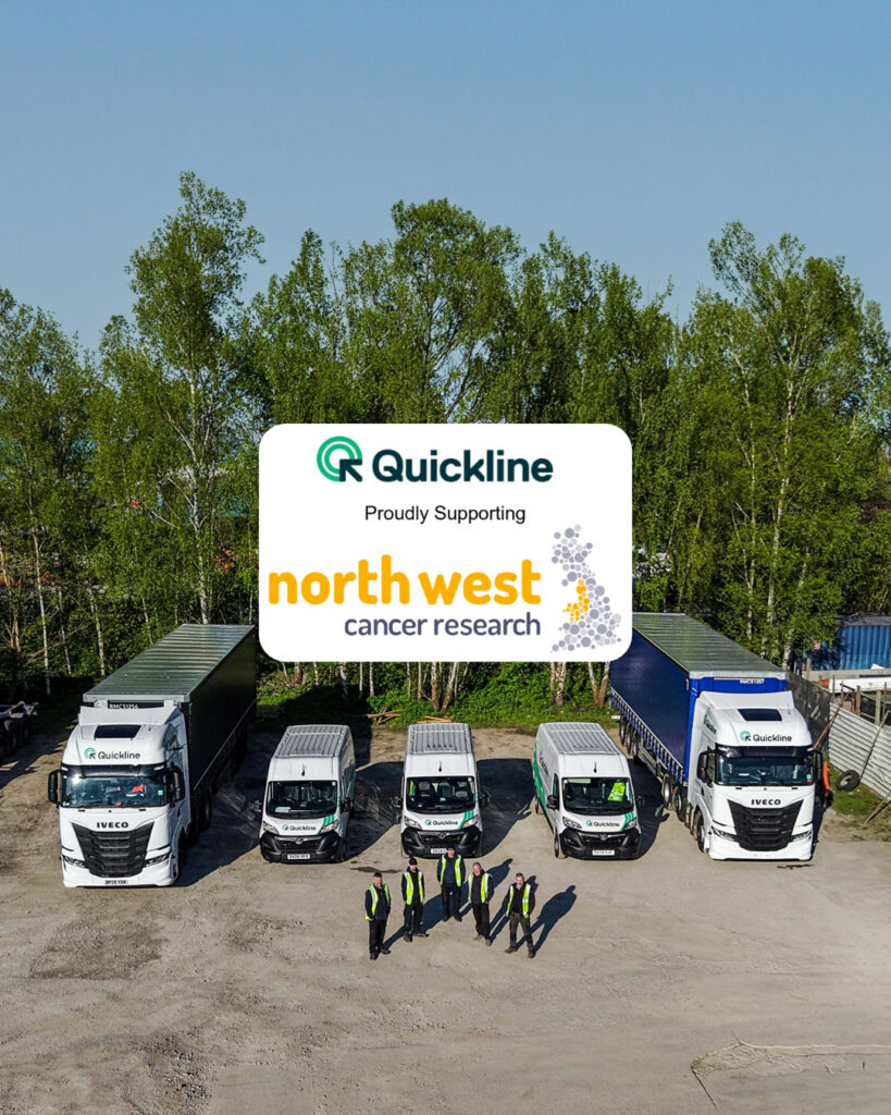 Quickline Logistics Partners with North West Cancer Research